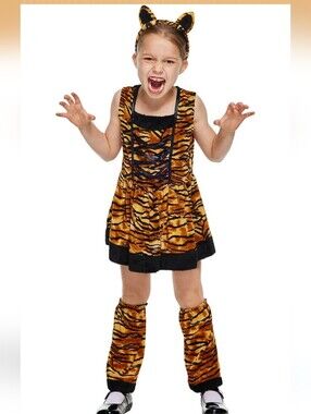 EraSpooky Little Tiger Costume Kids Halloween Animal Costume Big Cat Outfit